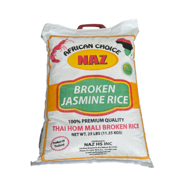Naz broken jasmine rice 25LB