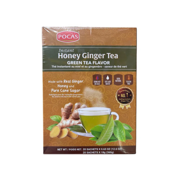 Honey ginger tea green tea flavor